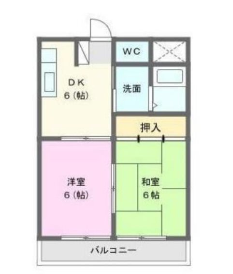 高丘ハイツ 間取り図