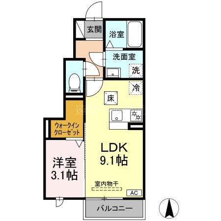 ポポラーレ 間取り図