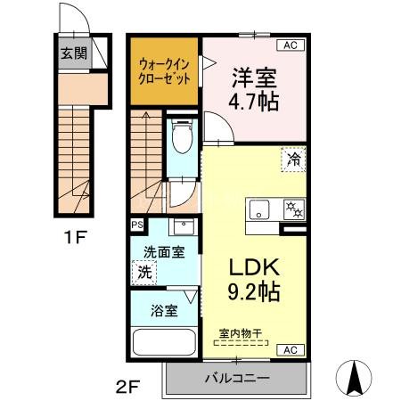 ポポラーレ 間取り図