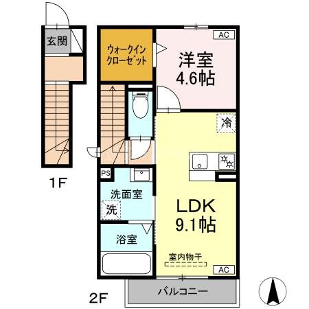 ポポラーレ 間取り図