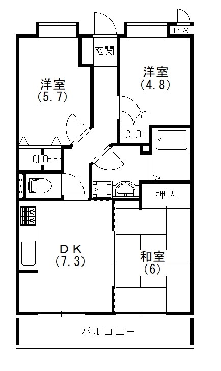 メゾンムラマツⅠ 間取り図
