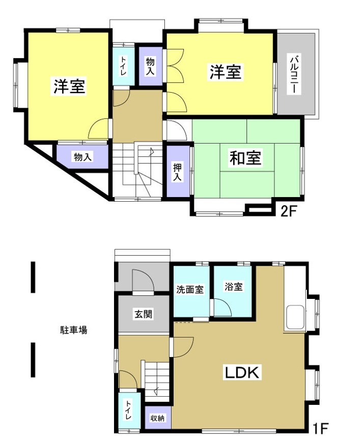龍禅寺町365-1貸家 間取り