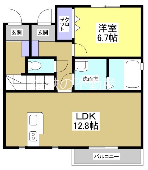 メゾンラフィーネＢ 間取り図