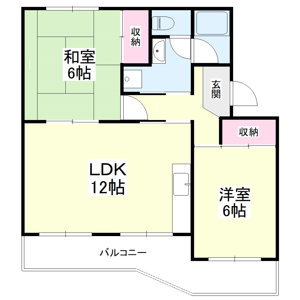 コーポ林 間取り図