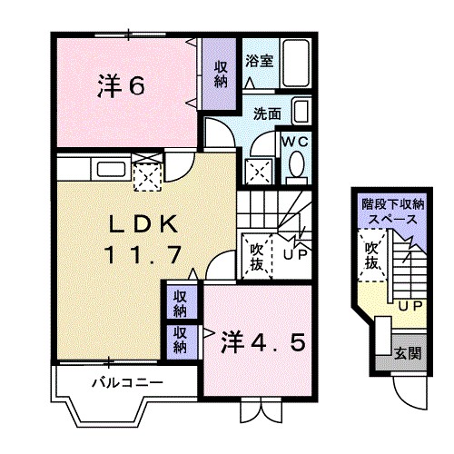 クレメントＢ 間取り図