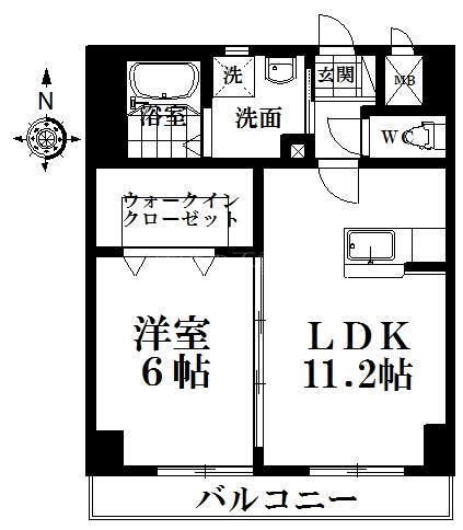 コンフォート常盤 間取り図