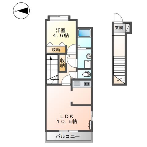フォーレスター内山 間取り図