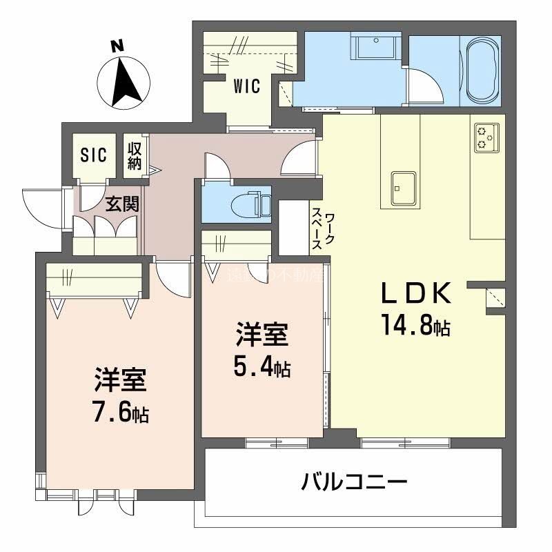 Ｅレジデンス八幡 間取り図