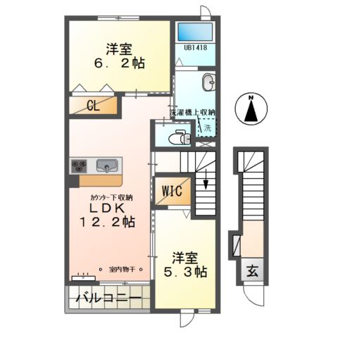 フェリーチェ 間取り図