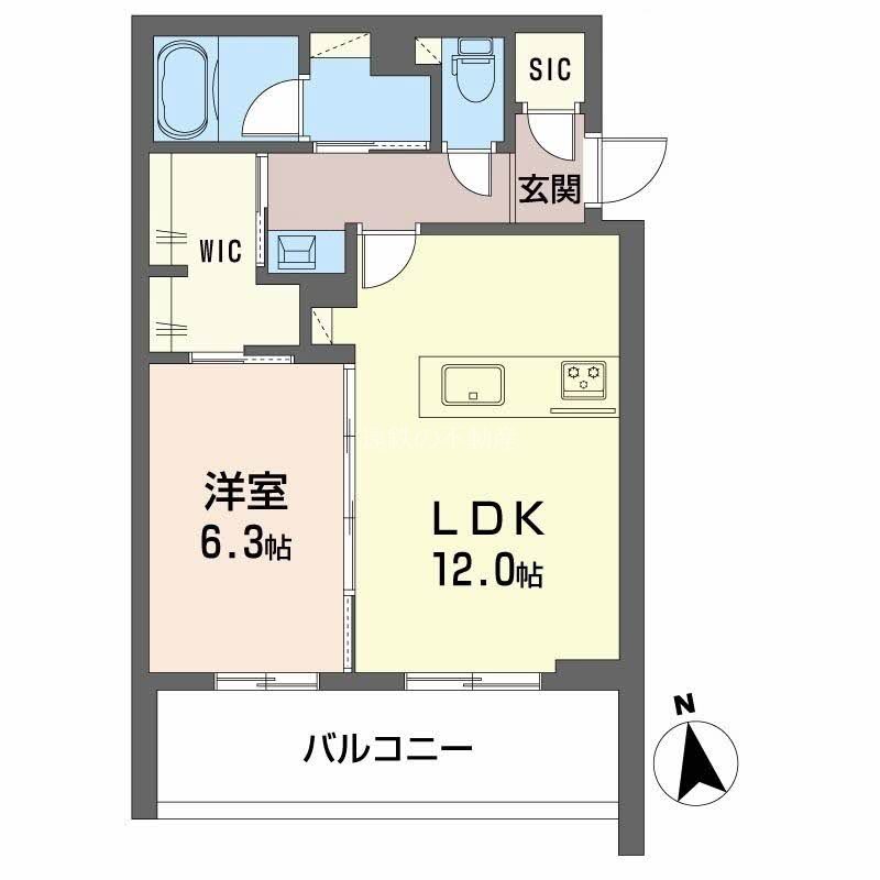 Ｅレジデンス八幡 間取り図