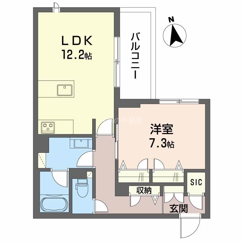 Ｅレジデンス八幡 間取り図