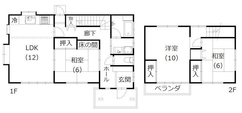 大原K貸家　Ⅰ 間取り図