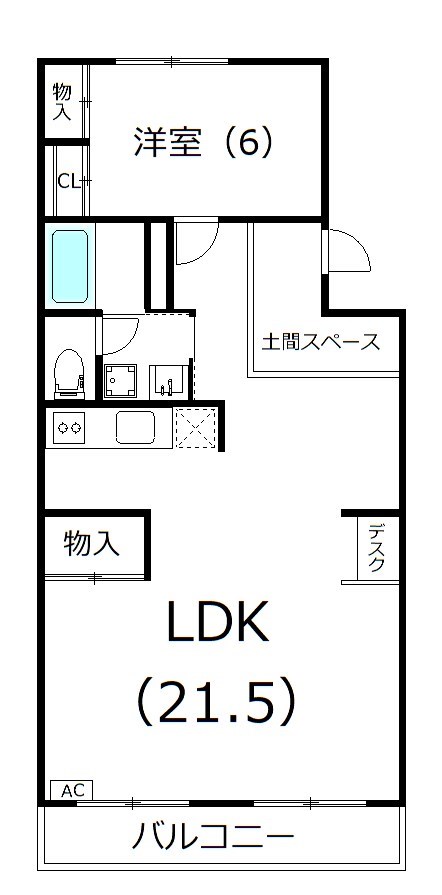 アヴェニュー元浜 間取り図
