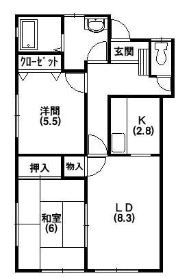 松本貸家 間取り図