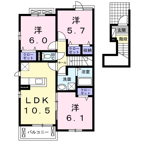 グランパレス神田Ⅱ 間取り図