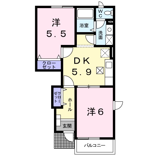 ＴＥＡ　ＳＴＡＬＫ　Ｂ 間取り図