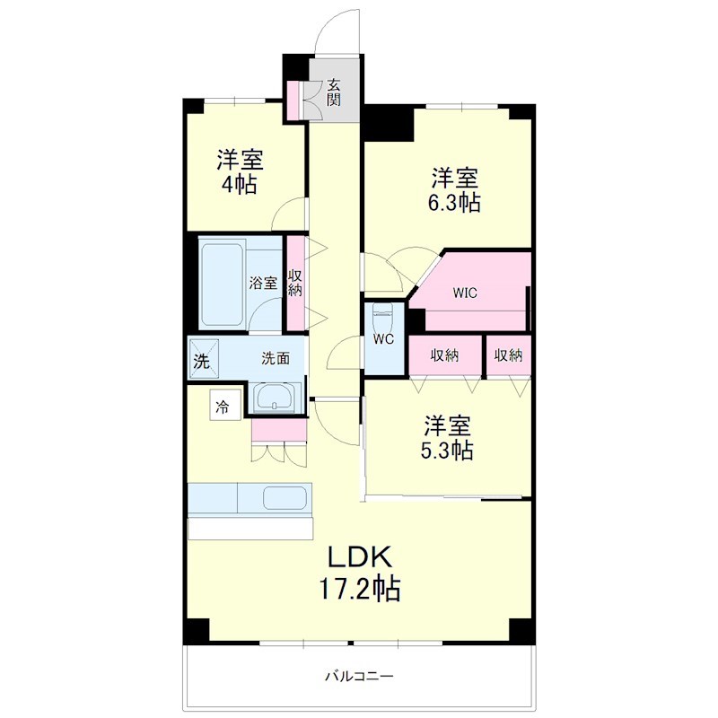 クラウドクレスト栄町 間取り図