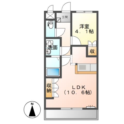 オリエンタルハイツ 間取り図