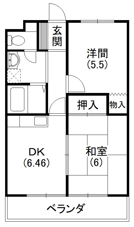 マンション歩 間取り図