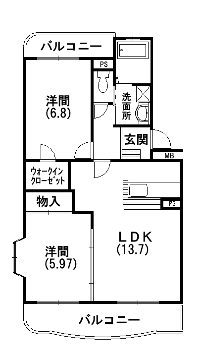 ファミーユ和合 間取り図