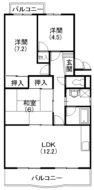 メゾンシャルム 間取り図