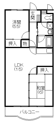 コンフォートシティFUKUROI 間取り図