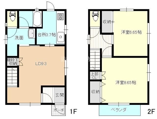 小粥貸家（新津町） 間取り図