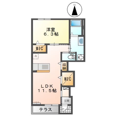 ルビーセブン（ＲＵＢＹⅦ） 間取り図