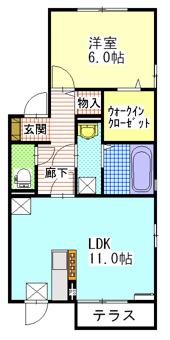ブランシェＢ 間取り図