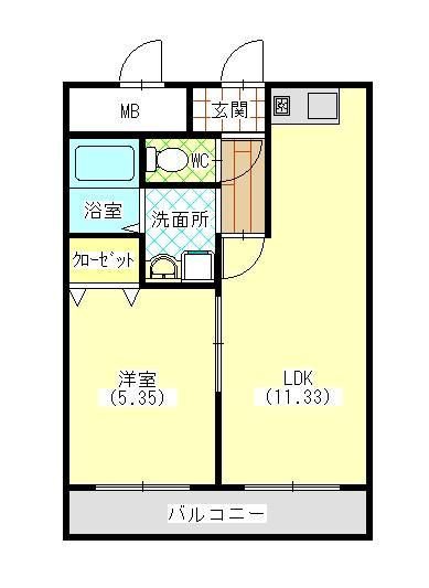 サウスコート 間取り図