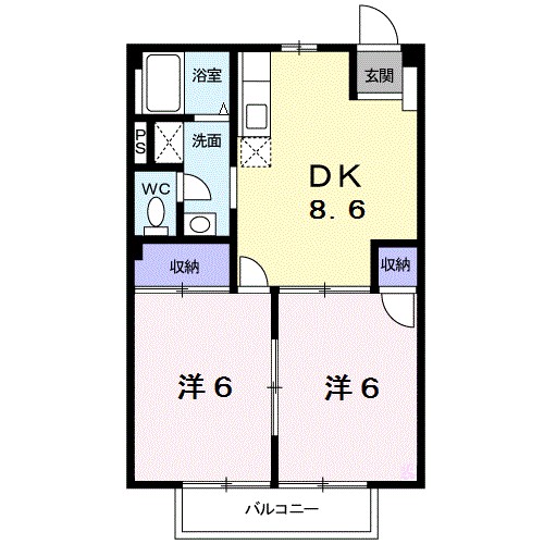 メゾン・ウエストサイド 間取り図