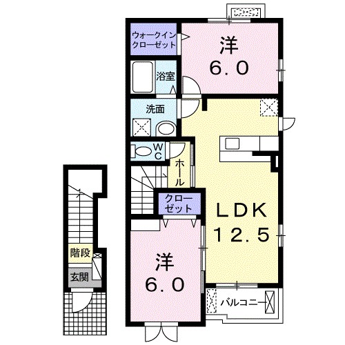 ヒルトップイイダⅢ 間取り図