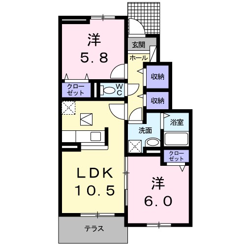 ポラール 間取り図