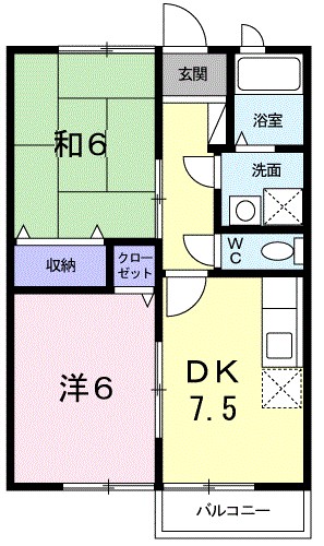 アネックス森Ⅱ 間取り図