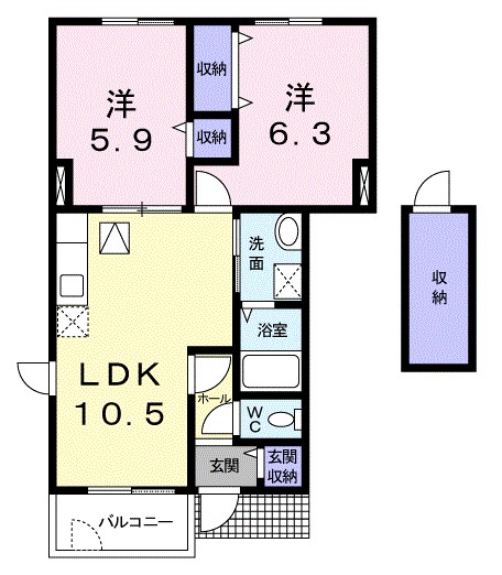 ベリエシティ　Ⅰ 間取り図