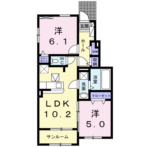 ベル　ロテュス 間取り図