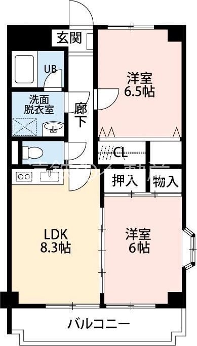 レジデンスHARUMI 間取り図