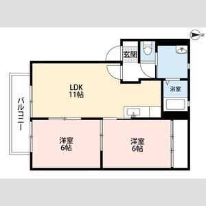 ブライトタウンⅠ 間取り図