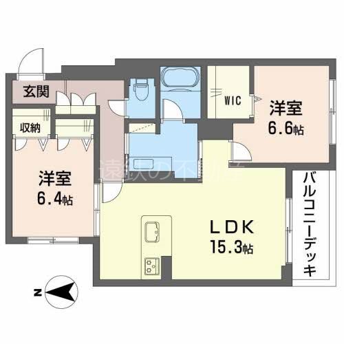 クラルテ早出町 間取り図