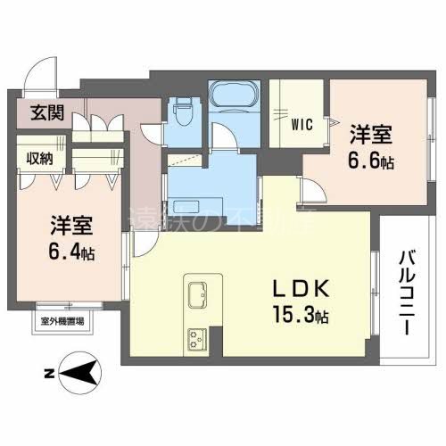 クラルテ早出町 間取り図