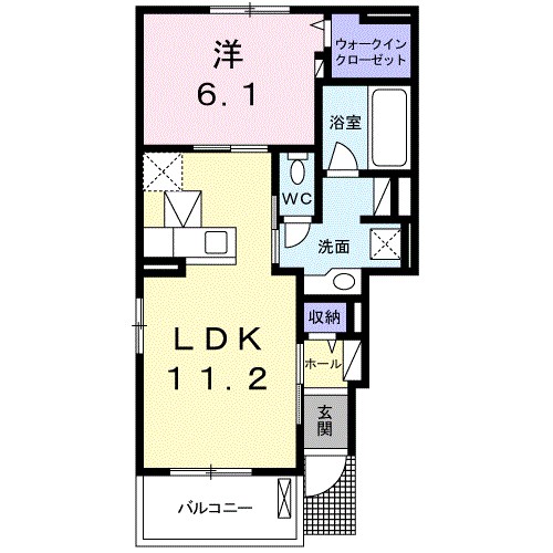 ハピネスハウスＭ　Ⅰ 間取り図