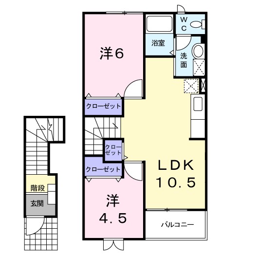 リヴァーサイド　Ⅰ 間取り図
