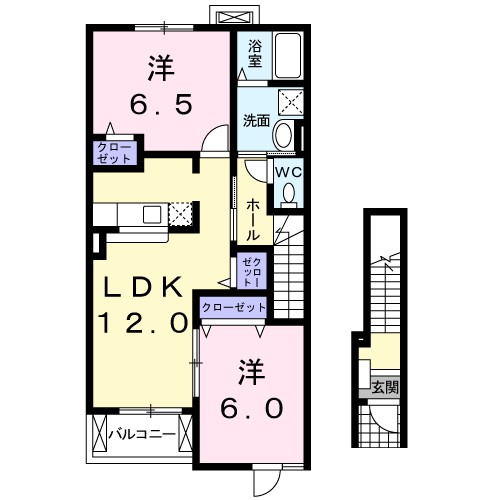 クリスタル　ティアラＡ 間取り図