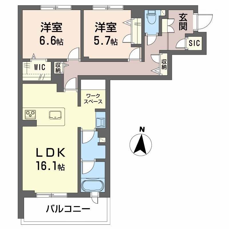 グランメゾン南浅田 間取り図