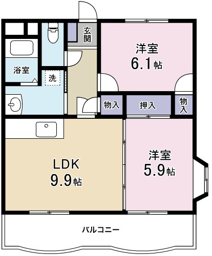 マンションマスカット 間取り図