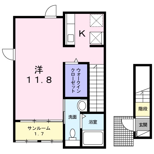 プランドール文丘 間取り図
