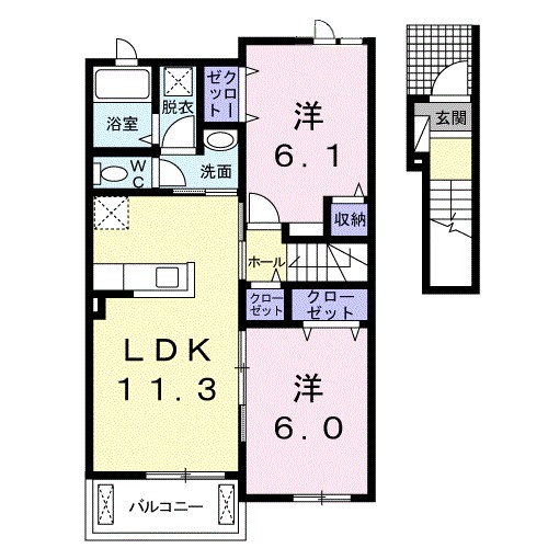 フォルトゥーナⅡ 間取り図
