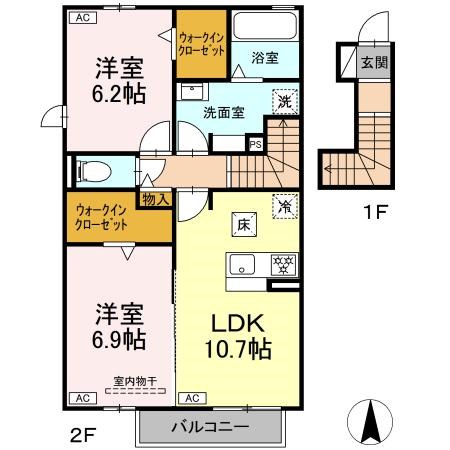 コーポ ヴェルデ 間取り図
