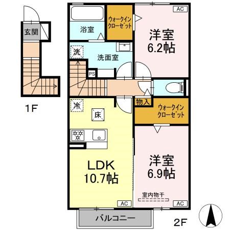 コーポ ヴェルデ 間取り図