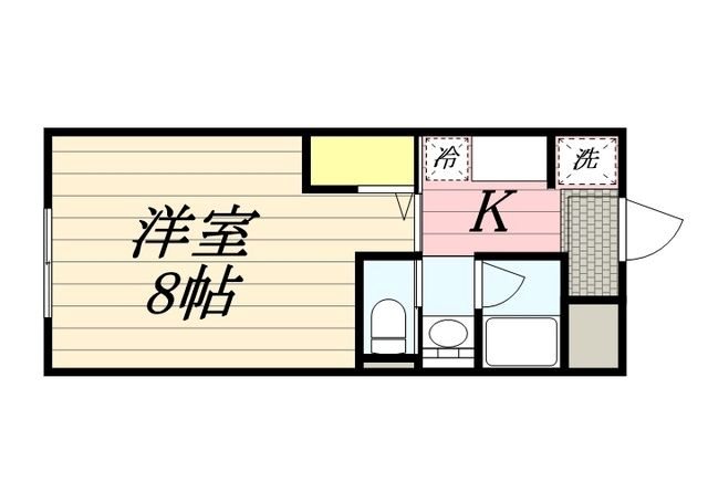 フレッシュタウンスギモト 106号室 間取り